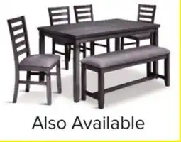 Leon's Breeze 6-Piece Dining Set - Dark Grey offer