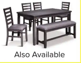 Leon's Breeze 6-Piece Dining Set - Dark Grey offer