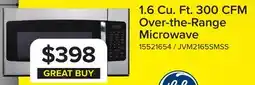 Leon's GE Stainless Steel Over-the-Range Microwave (1.6 Cu. Ft.) - JVM2165SMSS offer