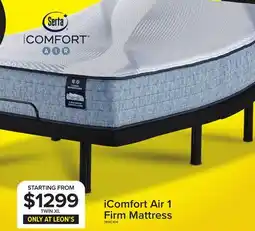 Leon's Serta iComfort Air 1 Firm Mattress offer