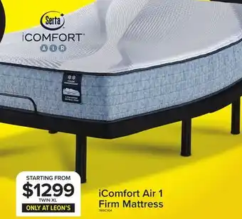 Leon's Serta iComfort Air 1 Firm Mattress offer