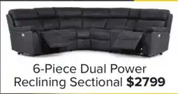 Leon's Haven 6-Piece Dual Power Reclining Sectional - Grey offer