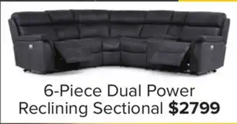 Leon's Haven 6-Piece Dual Power Reclining Sectional - Grey offer