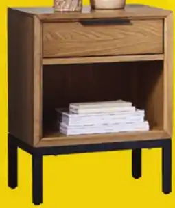 Leon's Feeling Connected - Newport Night Table - Oak and Black offer