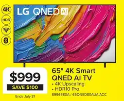 Leon's 65 4K Smart QNED AI TV offer