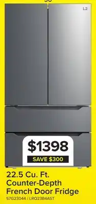 Leon's L2 Stainless Steel Counter-Depth French Door Refrigerator (22.48 Cu.Ft.) - LRQ23B4AST offer