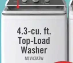 The Brick Midea 4.3 Cu. Ft. Top-Load Washer - White - MLV43A3AWW offer