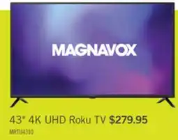 The Brick Magnavox 43 4K Ultra HD Roku Smart TV offer