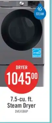 The Brick Samsung 5.2 Cu. Ft. Front-Load Washer and 7.5 Cu. Ft. Electric Dryer - Platinum offer