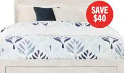 The Brick Arbor Panel Bed, Driftwood White - Queen Size offer