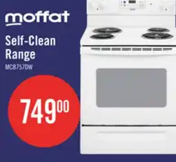 The Brick Moffat 30 Free Standing Self Clean Electric Range - MCB757DMWW offer