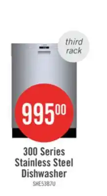 The Brick Bosch 300 Series 24 Dishwasher with Third Rack - SHE53B75UC offer