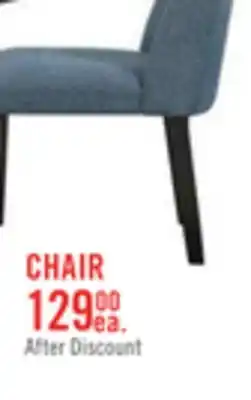 The Brick Emery Dining Chair with Polyester Fabric - Grey offer