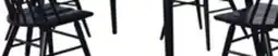 The Brick Astro 5pc Dining Set with Table & 4 Spindle-Back Chairs, 59.1W - Black offer
