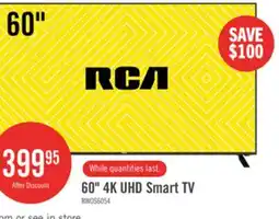 The Brick RCA 60 4K UHD webOS Smart TV offer