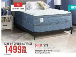 The Brick Sealy Posturepedic Luxury Crown Jewel Resort Mykonos Eurotop King Mattress offer