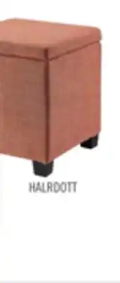 The Brick Halifax 14.75 Square Fabric Storage Ottoman - Orange offer