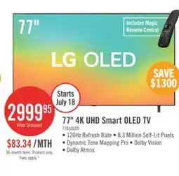 The Brick LG 77 OLED evo AI B5 4K Smart TV (OLED77B5PUA.ACC) offer