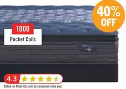 The Brick Serta Back Logic 3.0 Eurotop Plush Queen Mattress offer