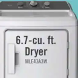 The Brick Midea 6.7 Cu. Ft. Electric Dryer - White - MLE43A3AWW offer