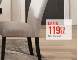 The Brick Burk Dining Chair with Polyester Fabric - Grey offer
