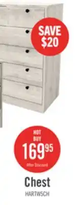 The Brick Hart Bedroom Chest of Drawers, 5-Drawer, 24.6W x 36.2H, Made in Canada - White offer