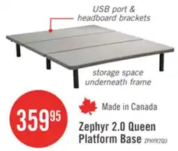 The Brick Zephyr 2.0 Queen Platform Base offer