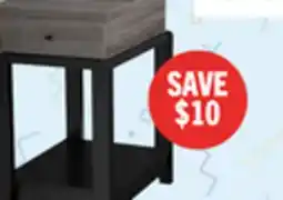 The Brick Torry 13.75 Chairside Table with Drawer - Distressed Grey offer