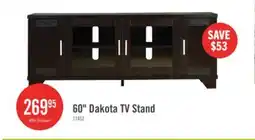 The Brick Dakota 60 TV Stand with Storage and Cable Management for TVs up to 65- Espresso offer