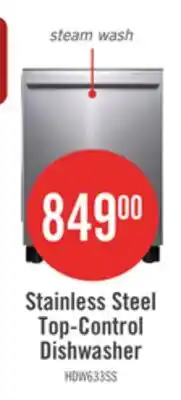 The Brick Hisense 24 48 dBA Built-In Top-Control Dishwasher - Stainless Steel - HDW63314SS offer