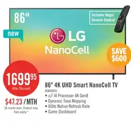 The Brick LG 86 NanoCell AI NANO80 4K Smart TV (86NANO80AUA.ACC) offer