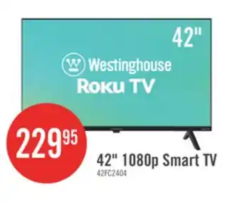 The Brick Westinghouse 42 1080P Roku Smart TV offer