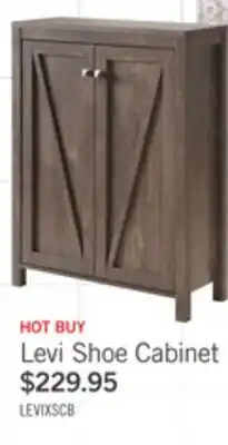 The Brick Levi 31 Shoe Storage Cabinet - Hazelnut offer