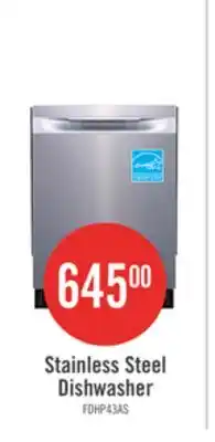 The Brick Frigidaire 24 49 dBA Top-Control Dishwasher with DishSense Technology - Stainless Steel - FDHP4336AS offer