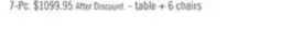 The Brick Echo 7pc Dining Table Set with Table & 6 Chairs, Storage Drawers, Trestle Base, 70W - White/Grey offer