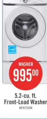 The Brick Samsung 5.2 Cu. Ft. Front-Load Washer - White - Stackable - WF45T6000AW/A5 offer