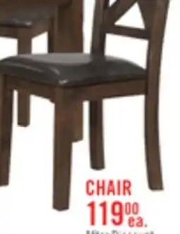 The Brick Talia Dining Chair with Vegan-Leather Fabric, Cross-Back - Brown offer