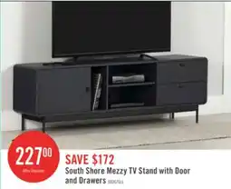 The Brick South Shore Mezzy TV Stand with Door and Drawers offer