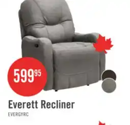 The Brick Made in Canada Everett 33.5 Fabric Reclining Chair - Grey offer