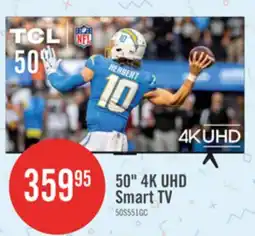 The Brick TCL 50 4K UHD LED HDR Pro+ 60Hz Google Smart TV (50S551G-CA) offer