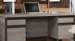 The Brick Percy 60 Commercial Grade Computer Office Desk with 4-Drawers - Grey offer