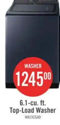 The Brick Samsung 6.1 Cu. Ft. Top-Load Washer - Navy - WA53CG7155ADA4 offer