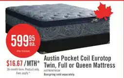The Brick Springwall Austin Eurotop Luxury Firm Twin Mattress offer