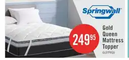 The Brick Springwall Gold Luxury Firm Queen Mattress Topper offer