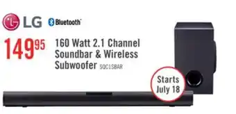 The Brick LG 2.1 CH Bluetooth Dolby Atmos DTS:X Soundbar (SQC1.DCANLLK) offer