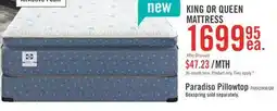 The Brick Sealy Posturepedic Luxury Crown Jewel Resort Paradiso Euro Pillowtop King Mattress offer
