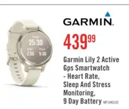 The Brick Garmin Lily 2 Active Gps Smartwatch - Heart Rate, Sleep And Stress Monitoring, 9 Day Battery offer