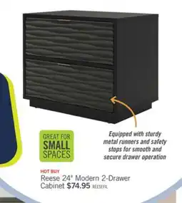 The Brick Reese 24 Modern 2-Drawer Cabinet - Black offer