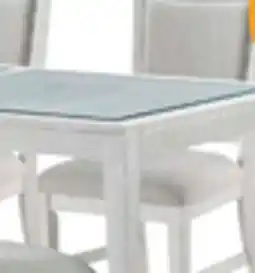 The Brick Vida Dining Table with Glass Inserts, 78W - Sand offer