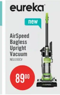 The Brick Eureka AirSpeed Bagless Upright Vacuum - NEU100C offer